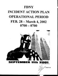 FDNY INCIDENT ACTION PLAN - September 11 Digital Archive
