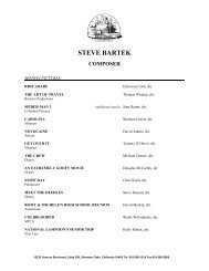 steve bartek composer - Kraft-Engel Management