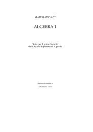 ALGEBRA 1 - shop - Matematicamente.it