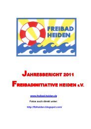 Download Jahresbericht 2011 - Freibad Heiden