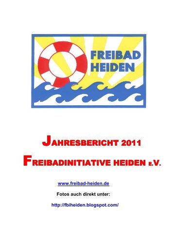 Download Jahresbericht 2011 - Freibad Heiden