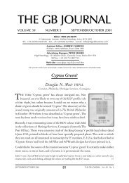 Volume 39 Number 5 - Great Britain Philatelic Society