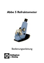 Abbe 5 Refraktometer - Bellingham and Stanley