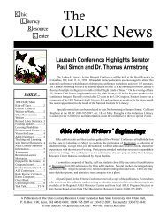 OLRC News - Ohio Literacy Resource Center - Kent State University