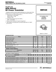NPN Silicon RF Power Transistor MRF429 - CB Tricks
