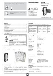 Passive DC signal isolator SINEAX TI 816 Operating Instructions