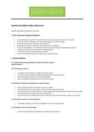 Health and Safety Policy Statement