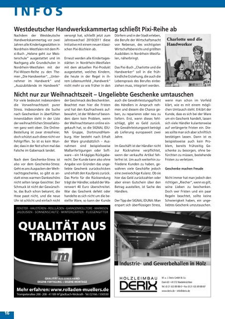 Kreiha-Info 01/2011 - Kreishandwerkerschaft Mönchengladbach