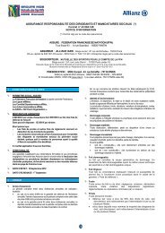 Notice d'information assurance responsabilitÃ© des dirigeants