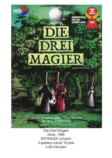 Die Drei Magier Noris, 1985 RÃTTINGER Johann 3 ... - Forum Mortsel