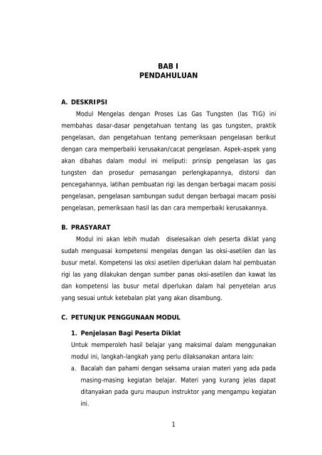 mengelas dengan proses las gas tungsten - e-Learning Sekolah ...