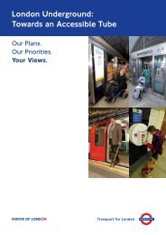 London transport accessible strategy document. - Travability
