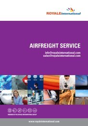 AIRFREIGHT SERVICE - Royale International Group