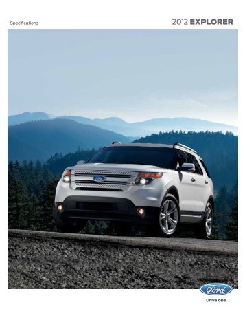 2012 EXPLORER Specifications - Chastang Ford