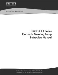 EW-F & EK Series Electronic Metering Pump Instruction Manual