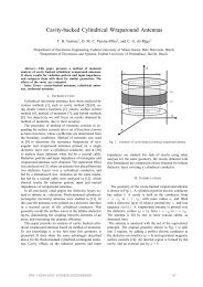 Cavity-backed Cylindrical Wraparound Antennas