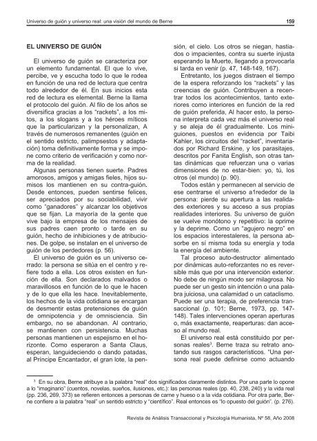 Revista de AnÃ¡lisis Transaccional y PsicologÃ­a Humanista - aespat