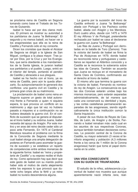 Revista de AnÃ¡lisis Transaccional y PsicologÃ­a Humanista - aespat