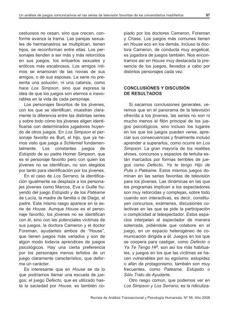 Revista de AnÃ¡lisis Transaccional y PsicologÃ­a Humanista - aespat