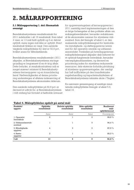 ÃRSRAPPORT 2011 - Beredskabsstyrelsen