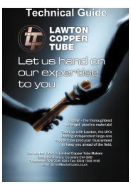 Lawton copper tube technical guide