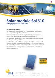 Solar module Sol610 - jms Solar Handel GmbH