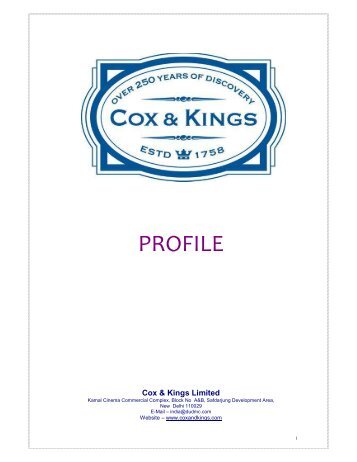 India - Cox and Kings Services