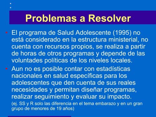 LA SALUD SEXUAL y REPRODUCTIVA de ... - Icmer