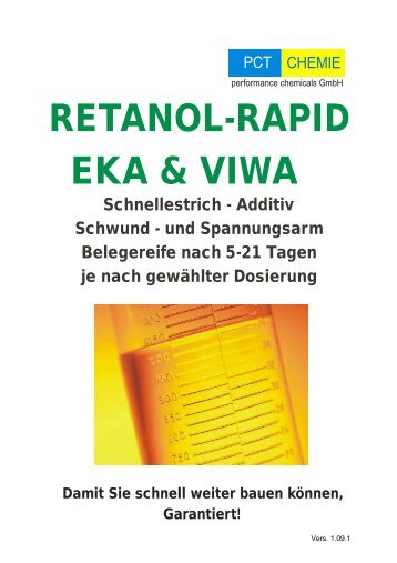 RETANOL-RAPID EKA & VIWA - Alpina Bau