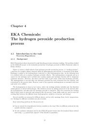 EKA Chemicals: The hydrogen peroxide production process - SICS