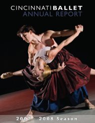 ANNUAL REPORT - Cincinnati Ballet