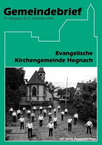 Gemeindebrief - Evangelische Kirchengemeinde Hegnach
