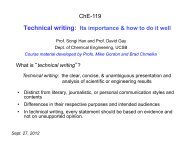 Technical writing - UCSB College of Engineering