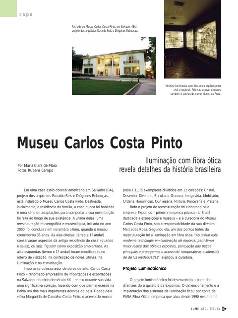 Museu Carlos Costa Pinto - Lume Arquitetura