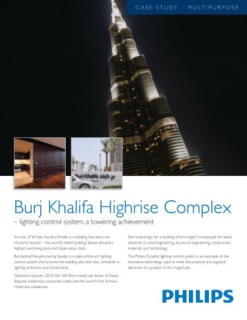 Burj Khalifa Highrise Complex - Philips Lighting Controls