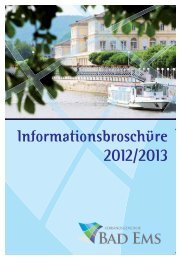 Informationsbroschüre 2012/2013 - Verbandsgemeinde Bad Ems