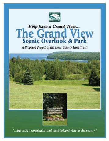 Grand View Brochure - Door County Land Trust