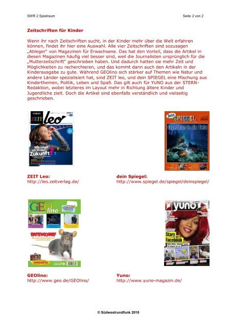 www.kindernetz.de/spielraum/ Bücherliste zur Wörterwerkstatt vom ...