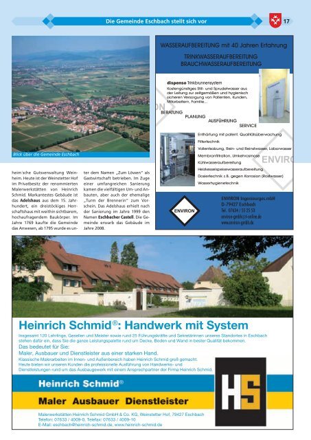 Revisions-Arbeiten - Gemeinde Hartheim