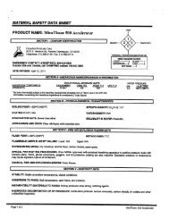 MiraThane 500 Accelerator - MSDS