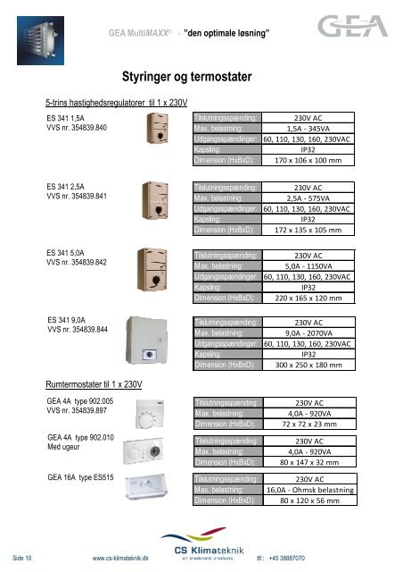 Download brochure - CS Klimateknik