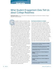 What Student Engagement Data Tell Us about College ... - NSSE