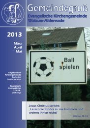 MÃ¤rz April Mai - Ev. Kirchengemeinde Walsum-Aldenrade