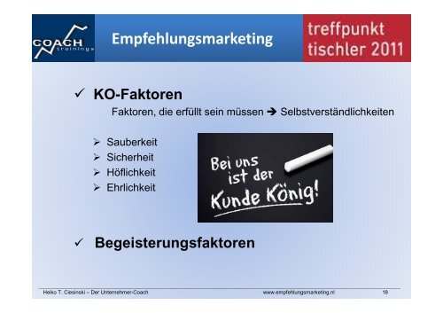 Vortrag Empfehlungsmarketing