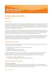 Acides Gras Essentiels PDF - Nutri-Facts.org
