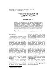 Matei, M.: The Ethnography of Communication