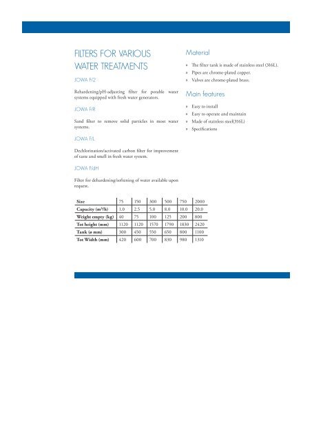 Freshwater Filter - Marine Plant Systems