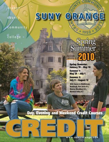 Spring Summer 2010 - SUNY Orange