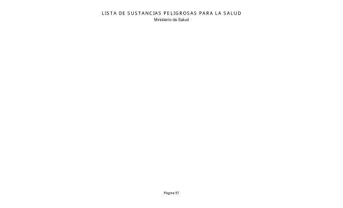 LISTA DE SUSTANCIAS PELIGROSAS PARA LA SALUD - Pollmann