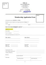 E K A Membership Application Form - European Knee Associates